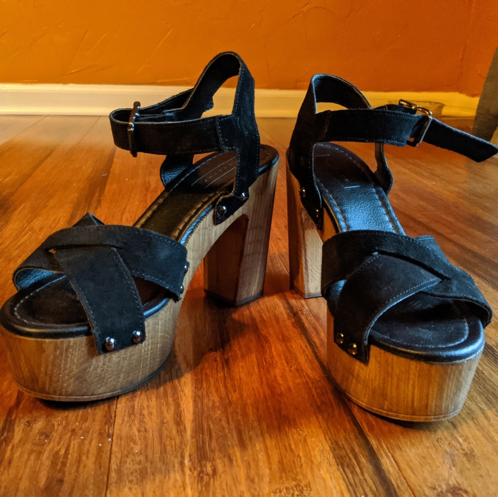 Topshop 4" clogs